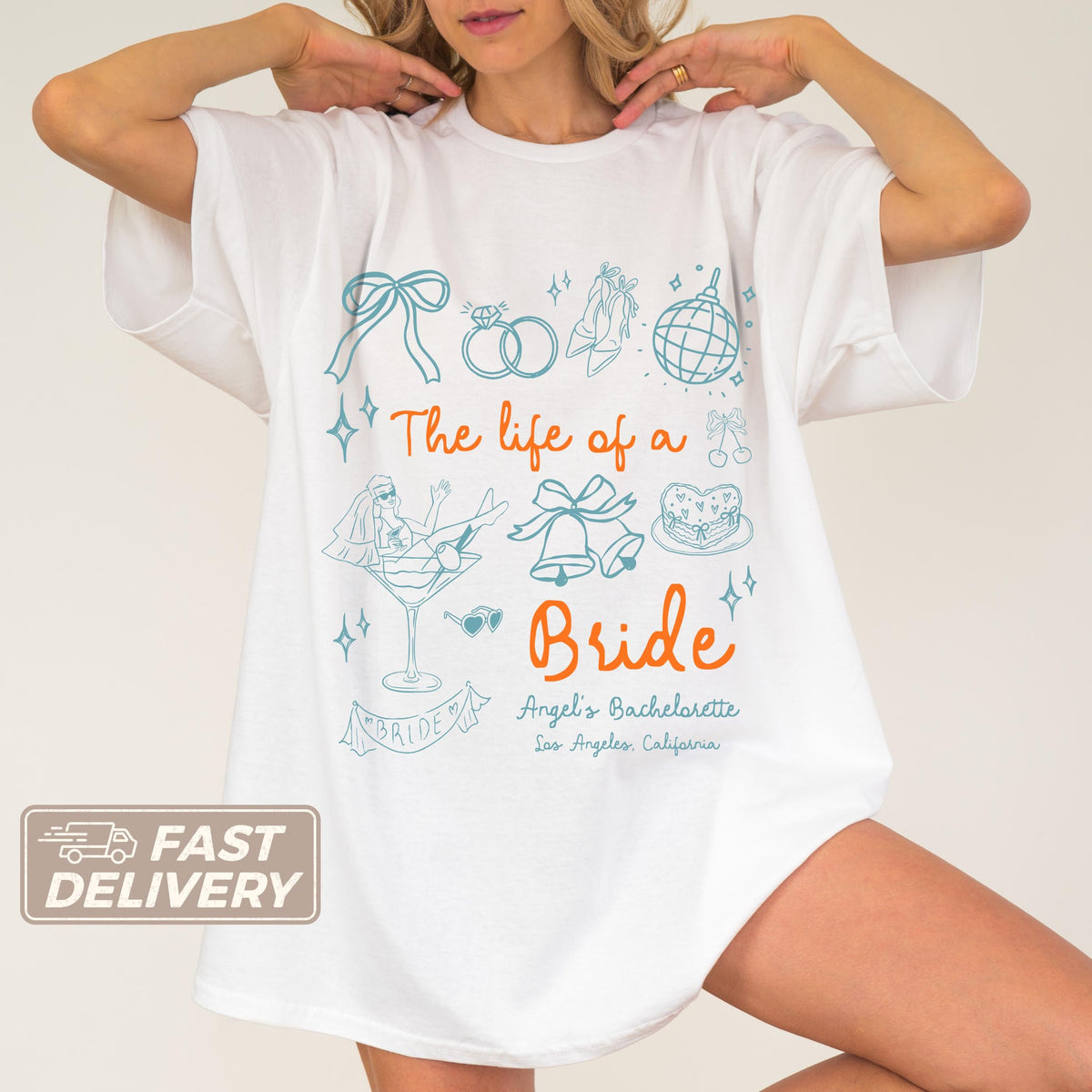 Life Bride Custom Bridal Party Bridesmaid Bachelorette Bride Era Bachelorette Tee