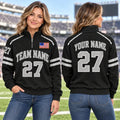 Personalized Las Vegas Football Quarter Zip Pullover Sweatshirt, Sports Fan Gift