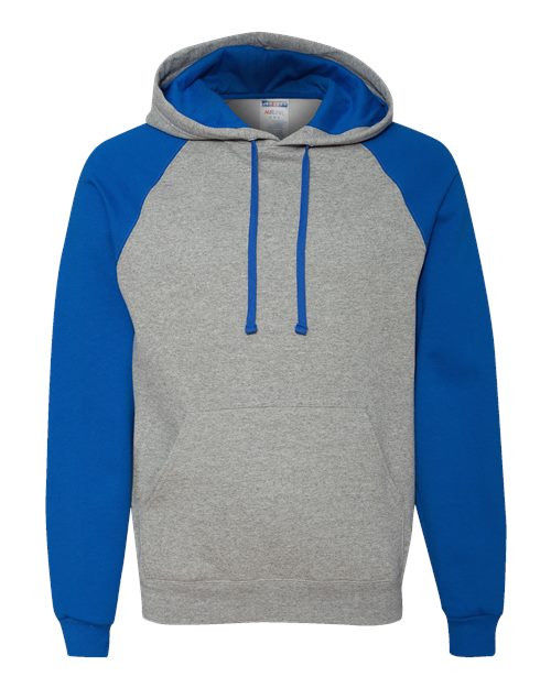 JERZEES Unisex Nublend® Colorblocked Raglan Hooded Sweatshirt