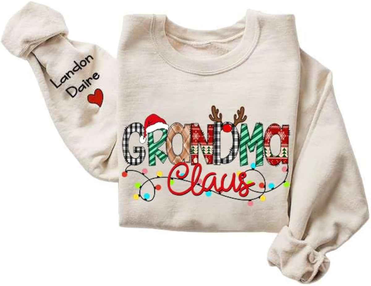 Claus Sweatshirt, Gifts for Grandma, Gifts for Christmas