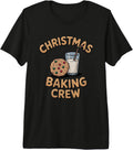 Cookie Christmas Baking Crew Milk Design Premium Tri-Blend T-Shirt