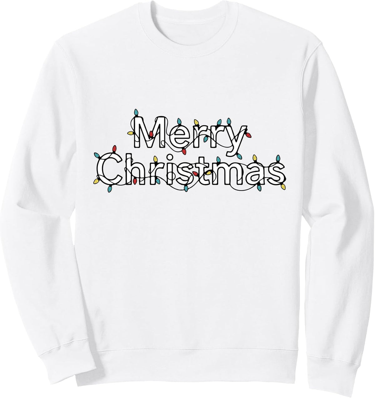 Merry Christmas Festive Holiday Lights Winter Season Cheer Sweatshirt
