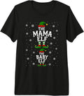 Baby Elf Women Matching Elf Pregnant Mama Christmas Premium Tri-Blend T-Shirt