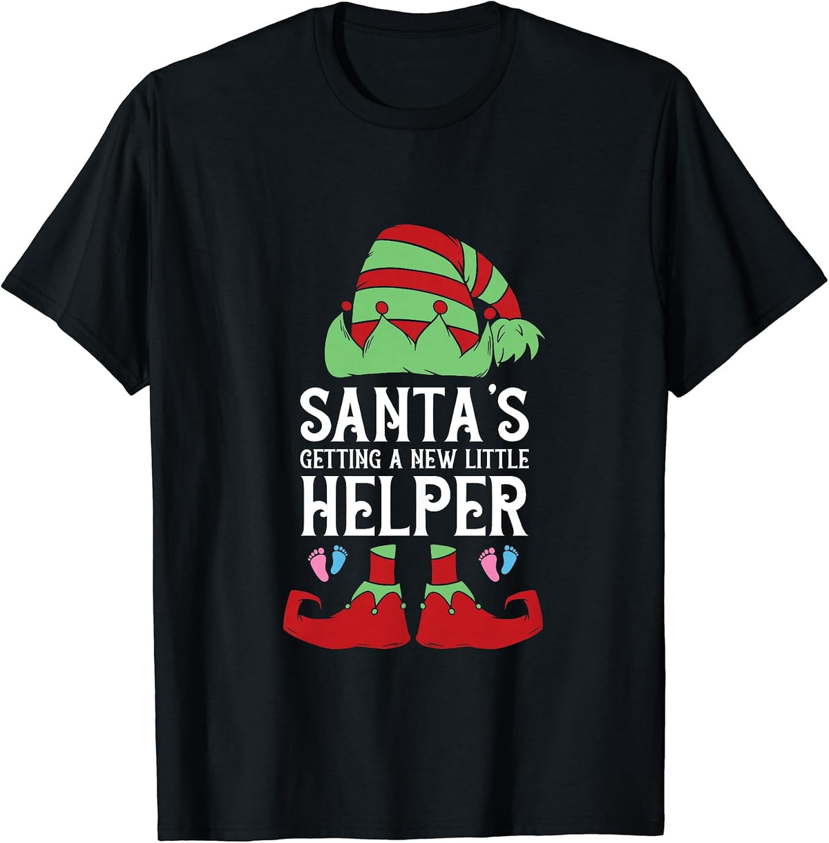 Funny Elf Xmas Merch Pregnant Mom Women's Apparel