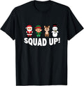 Squads Up Holidays Xmas Teams Santas Elves Snowy
