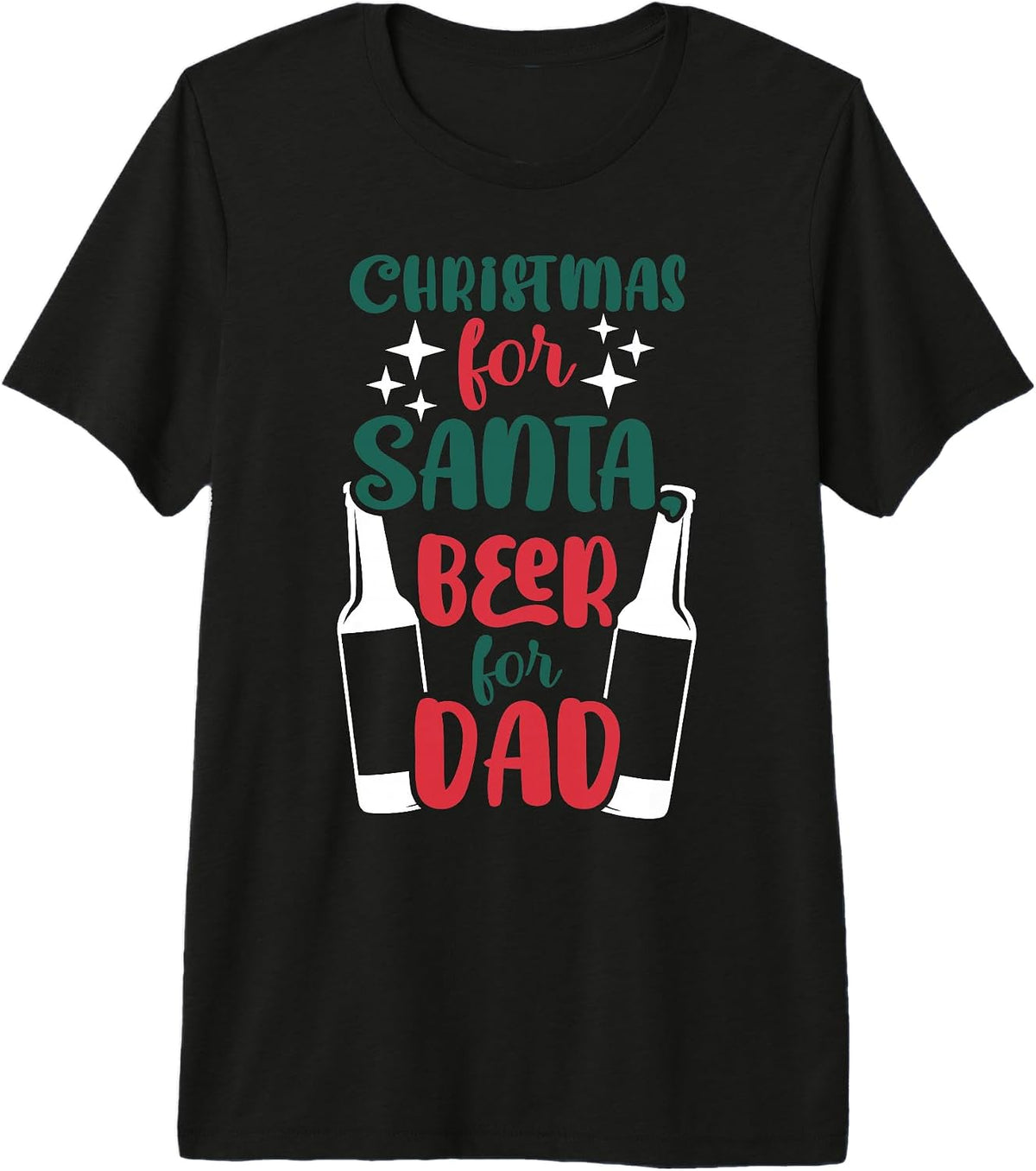 Christmas for Santa Beer for Dad Premium Tri-blend T-Shirt