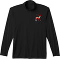 Geometric Christmas Festive Deer Holiday Winter Wildlife Performance Quarter-Zip Top