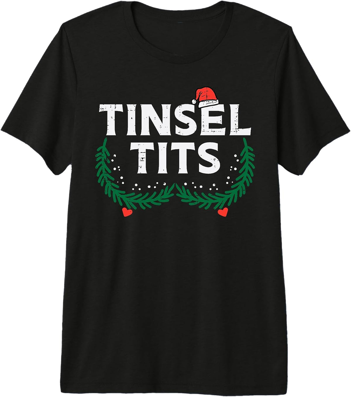 Tinsel Christmas Funny Xmas Matching Couple Women Wife Hers Premium Tri-Blend T-Shirt