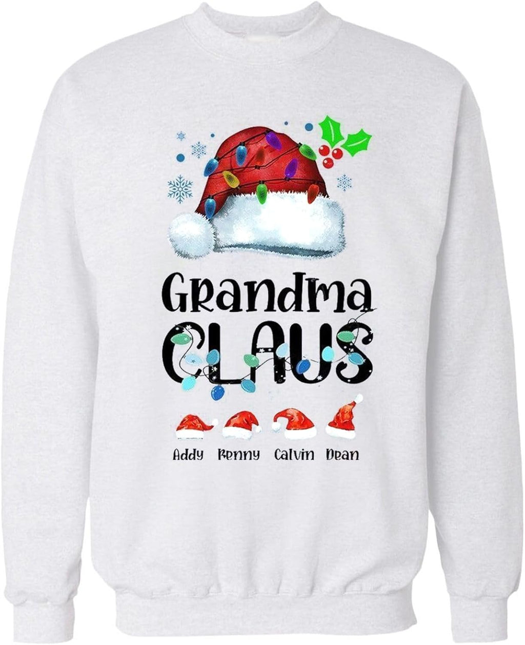 Custom Grandma Sweatshirt for Christmas, Grandma Shirt, Grandma Sweatshirts for Women, Custom Grandma