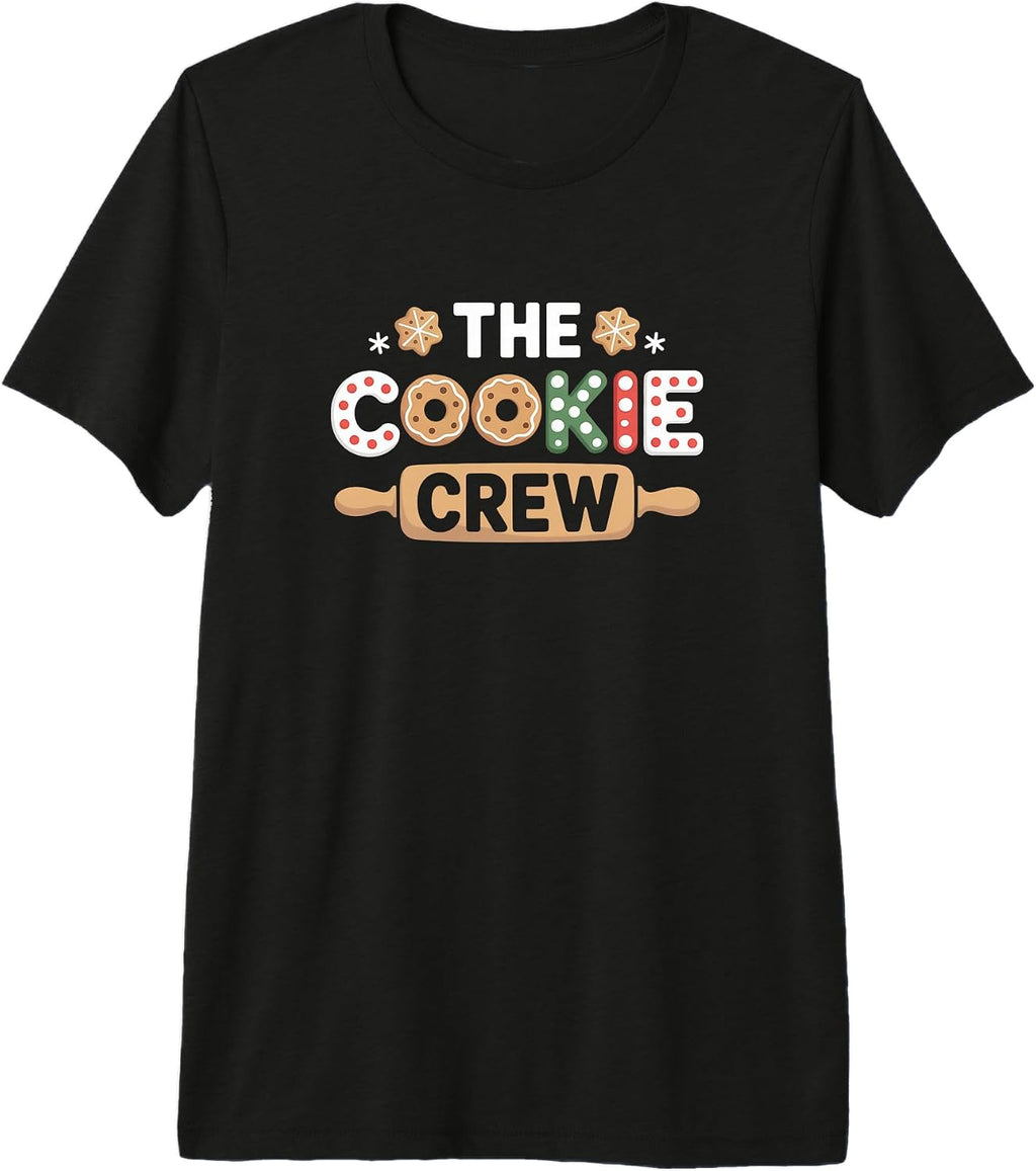Christmas Baking The Cookie Crew Family Squad Premium Tri-Blend T-Shirt