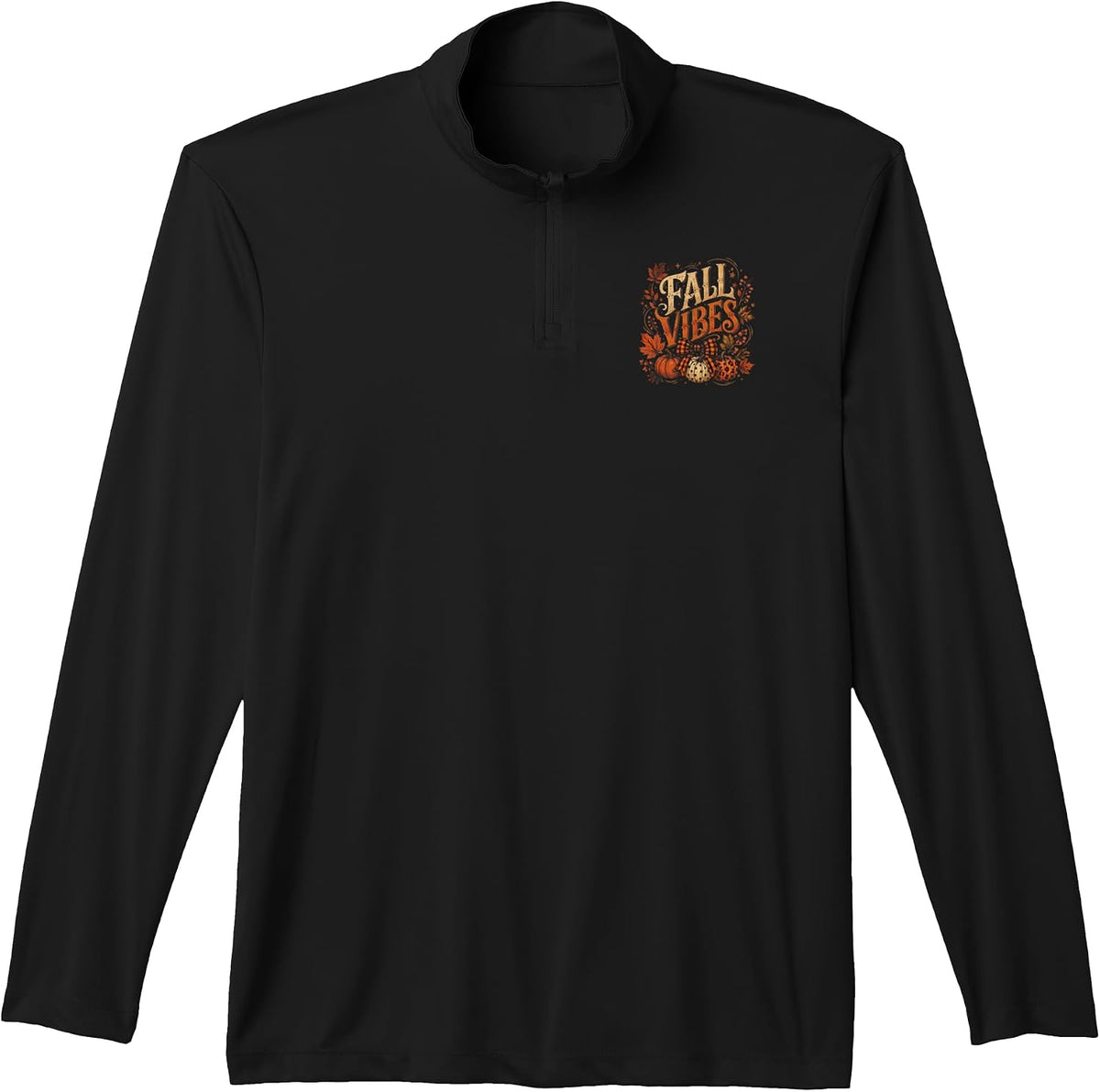 Fall Vibes Pumpkin Harvest Season Cozy Fall Decor Autumn Performance Quarter-Zip Top