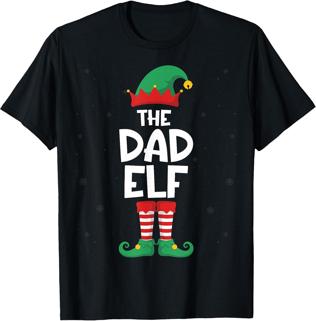 The Dad Elf - Christmas Holiday Father Xmas T-Shirt