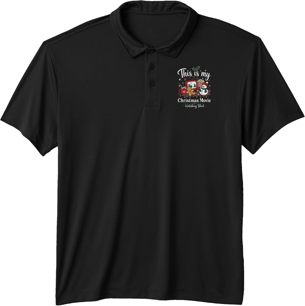 This is My Christmas Movie Watching Shirt Performance Polo Shirt