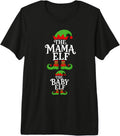 Pregnancy Announcement Mama Elf Baby Elf Pregnant Christmas Premium Tri-Blend T-Shirt