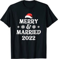 Merry and Married 2022 Newlywed Christmas Pajama