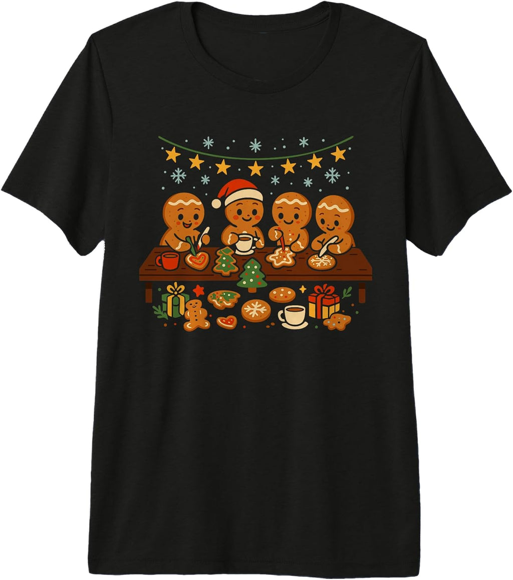 Christmas Gingerbread Bakery Crew Cute Xmas Cookie Baking Premium Tri-Blend T-Shirt