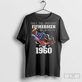 65th Birthday 1960 Fishermen Bass Fishing 65 Year Old T Shirts Unisex