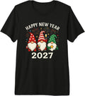 Happy New Year 2027 Gnomes Fireworks Party Premium Tri-Blend T-Shirt