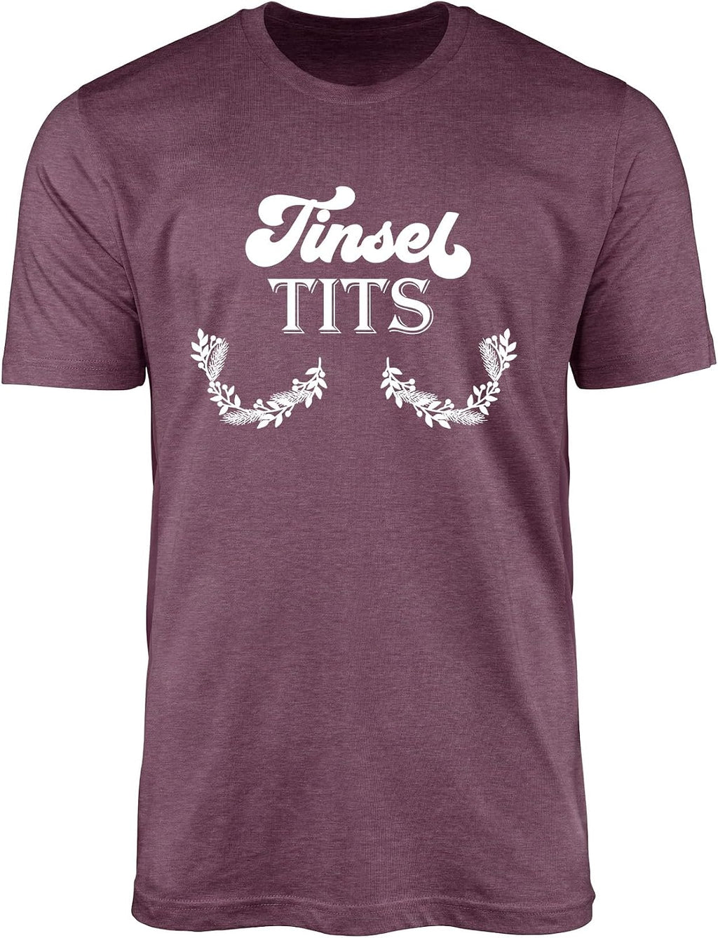 Funny Adult Christmas Couple T-Shirts - Festive Humor Holiday Ornaments & Tinsel Graphic Tees