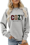 Cozy Season Sweatshirt Get Cozy Sweater Women Casual Crewneck Pullover Tops Funny Christmas Jumper Gift Winter Shirt