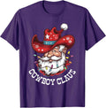 Cowboy Claus Cowboy Santa Hat Xmas Christmas Western Style T-Shirt