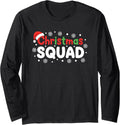 Christmas Squad Santa Hat Snowflake Holiday Team Long Sleeve T-Shirt