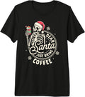 Christmas Xmas Coffee Lover Dear Santa Just Bring Coffee Premium Tri-blend T-Shirt