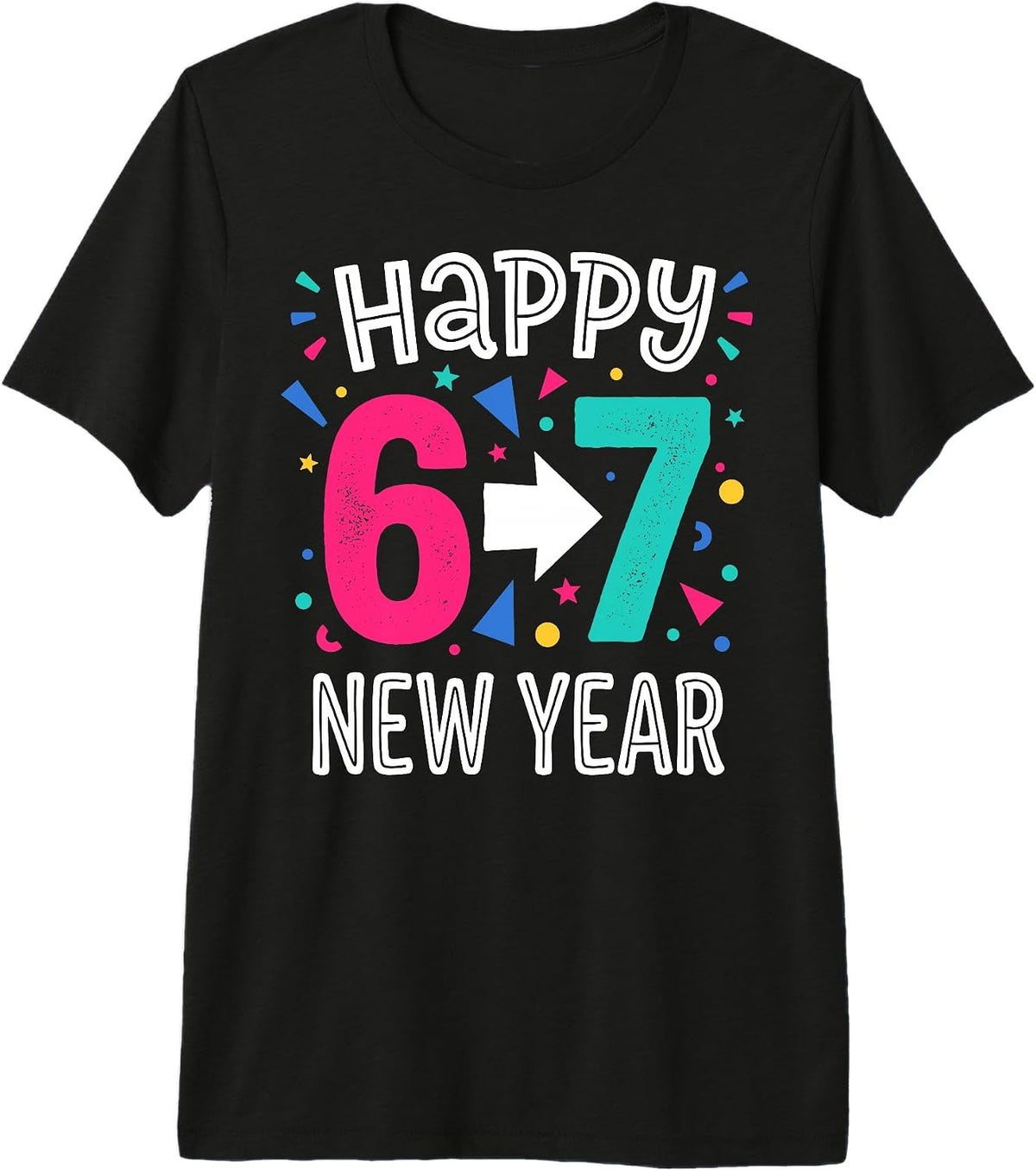 Happy New Year 6 7 Funny 2027 Premium Tri-Blend T-Shirt