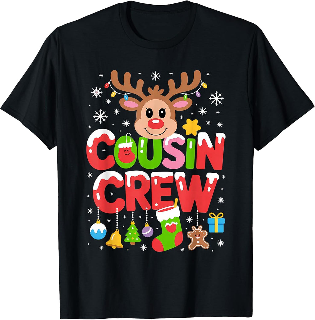 Cousin Crew Christmas Kids Cousins Christmas Matching Family T-Shirt