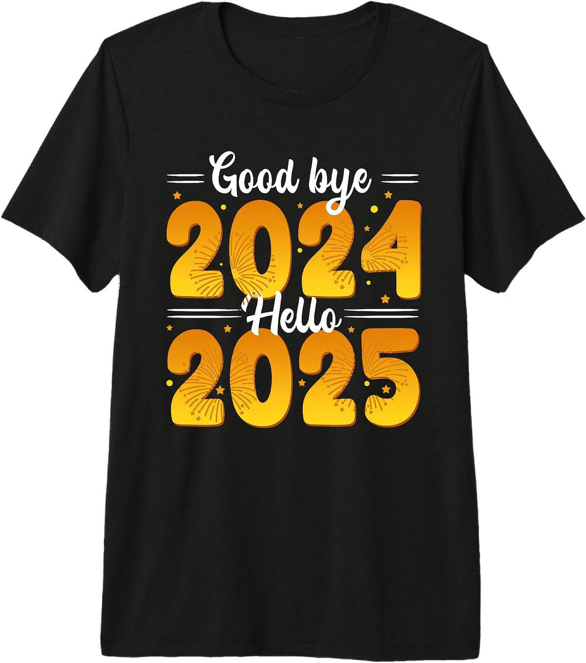 Matching Family Party New Years Eve Goodbye 2024 Hello 2025 Premium Tri-blend T-Shirt