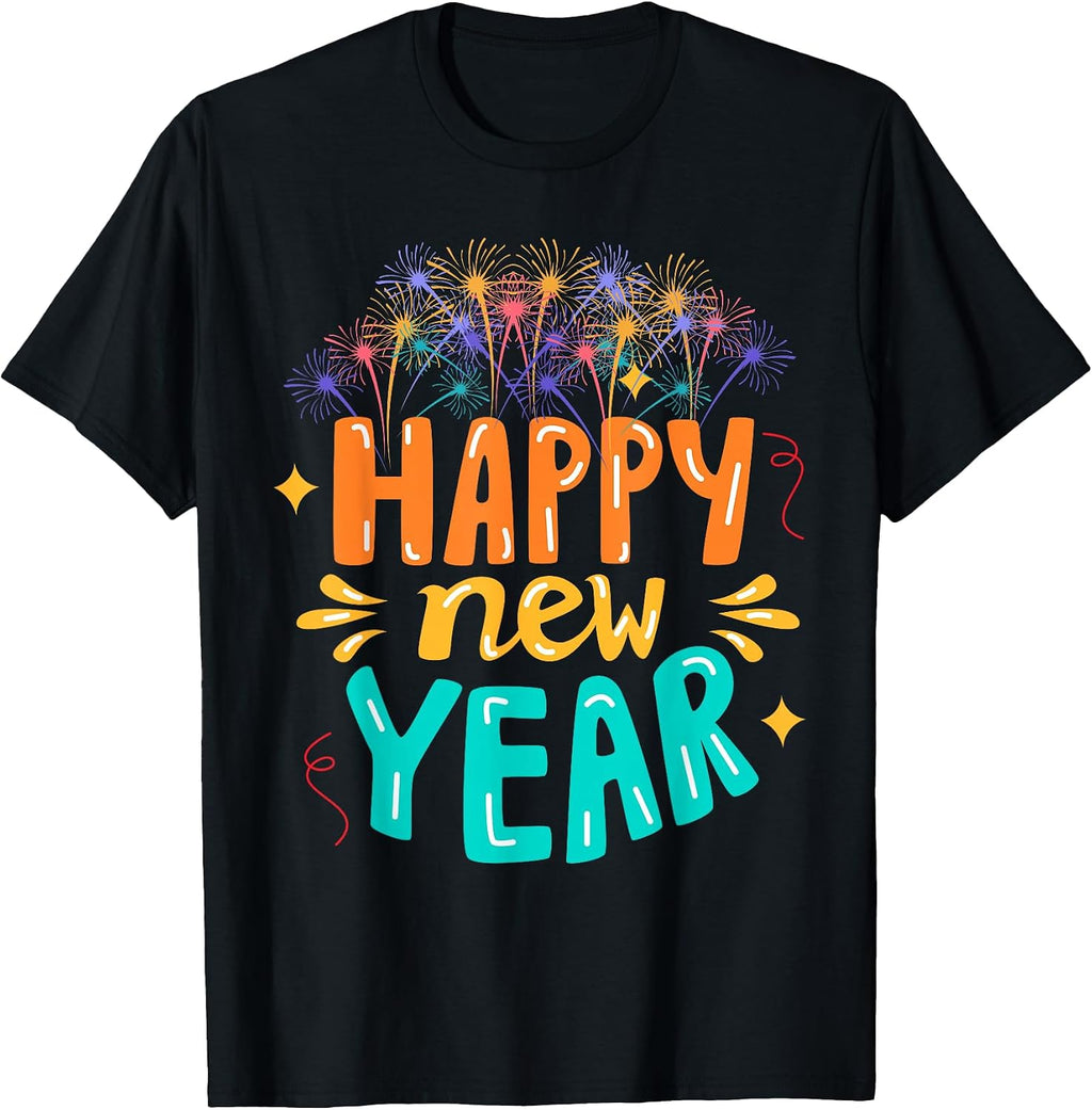 New Year T-Shirts Fireworks See in 2027 T-Shirt