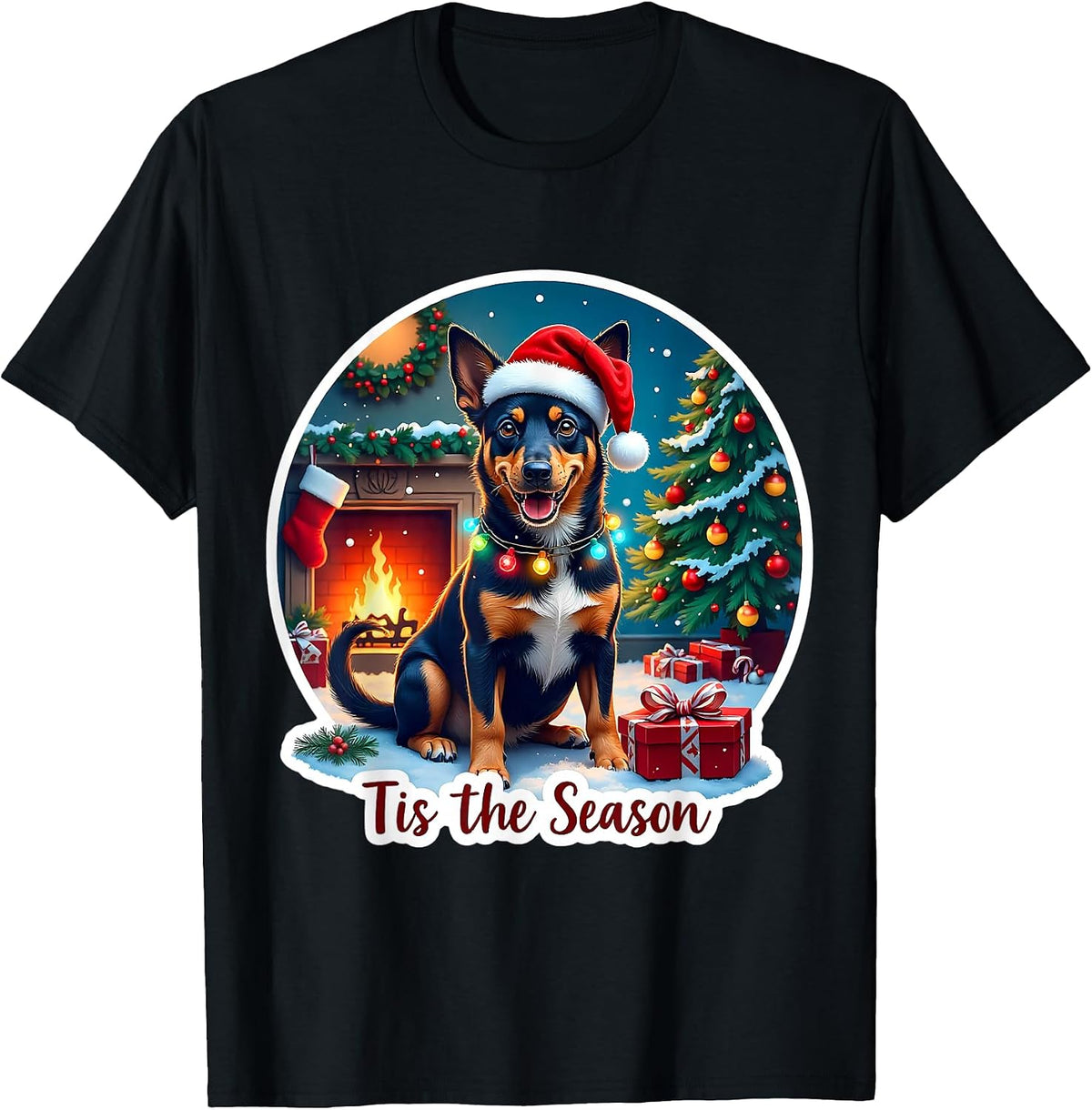 Tis The Season Lancashire Heeler Dog Merry Christmas Mom Dad T-Shirt