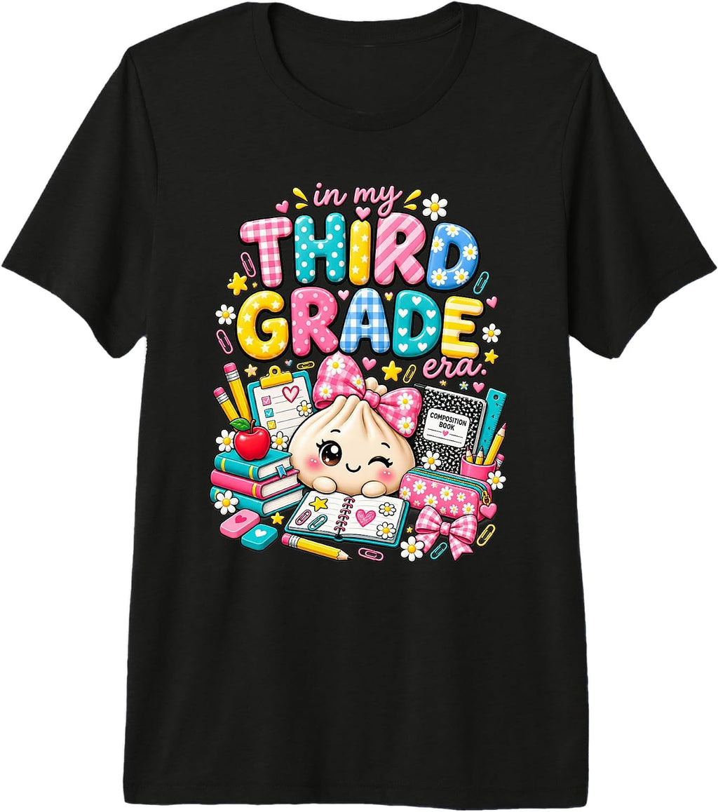 Hello Fourth Grade Dumpling Squad Kids Teacher Outfit 2027 Premium Tri-Blend T-Shirt