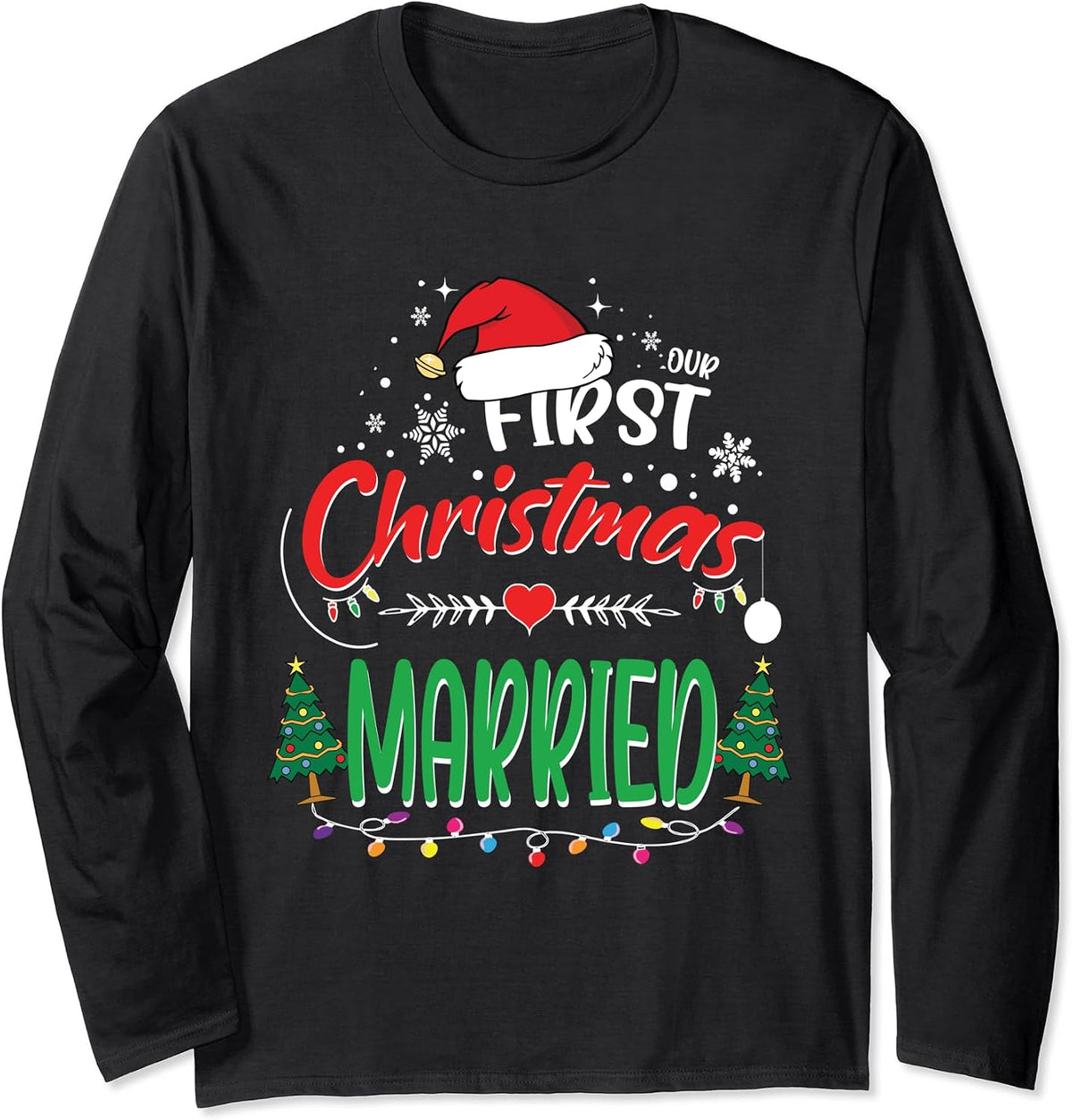 Newlyweds Womens Mens Matching Christmas Apparel