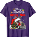 Trucker Christmas Merry Trucking Christmas Tee