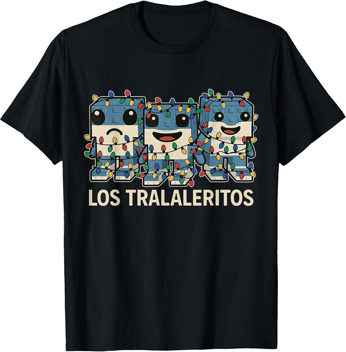 Los Tralaleritos Christmas Lights - Funny Brainrot Meme T-Shirt