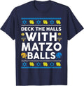 Funny Hanukkah Shirt Women Men Dreidel Menorah