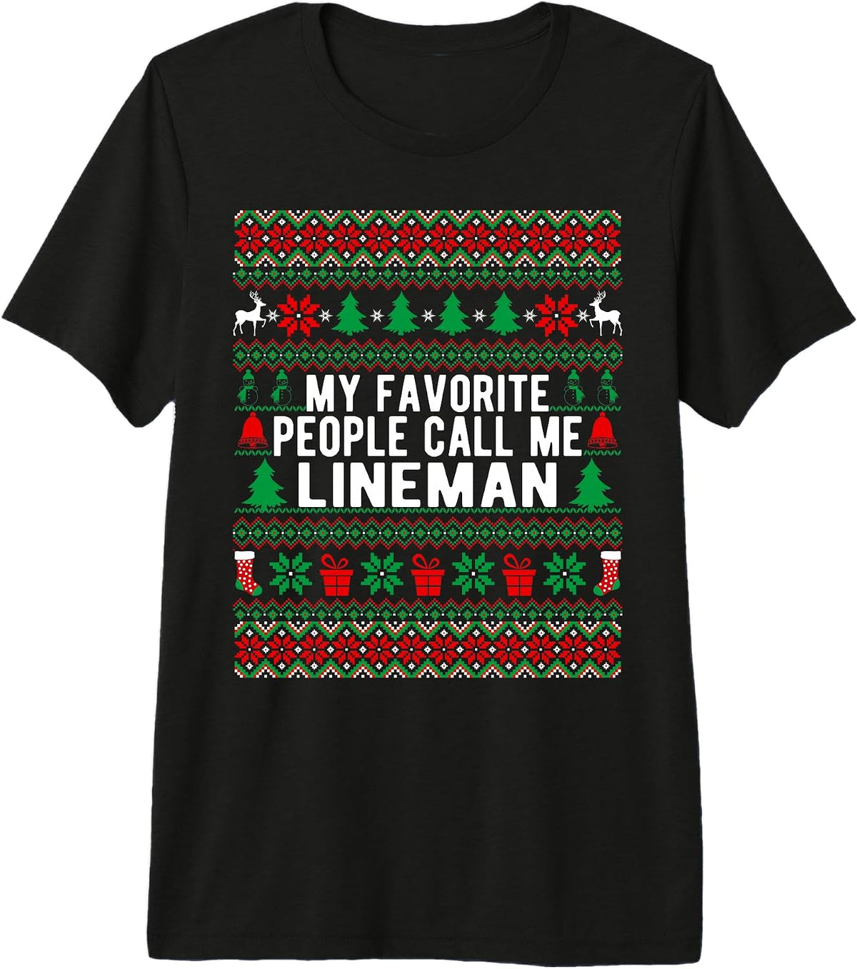 Christmas Profession Job Lineman Design