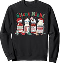 Retro Propofol Silent Night ICU Nurses Funny Merry Christmas Sweatshirt