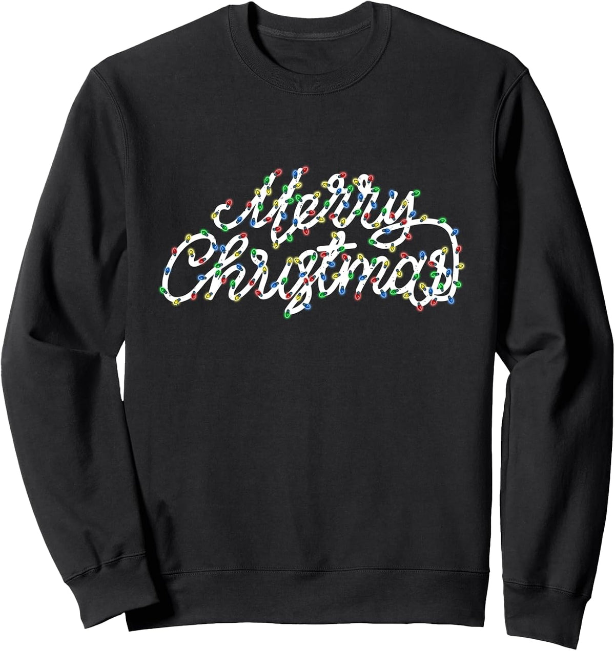 Merry Christmas Lights X-mas Decoration Fesitve Holiday Sweatshirt
