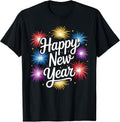 Happy New Year Party Family Matching New Years Eve Fireworks T-Shirt