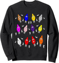 Funny Christmas Lights Cartoon Holiday Graphic Sweatshirt