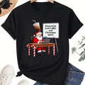 Powered By Iced Coffee and Christmas Spirit Tee, Chilled Holiday Coffee Graphic