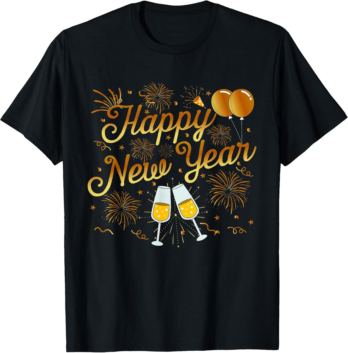 Happy New Year Family Matching Funny New Years Eve Party T-Shirt