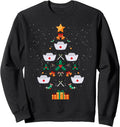 Nurse Christmas Tree Xmas Sweatshirt