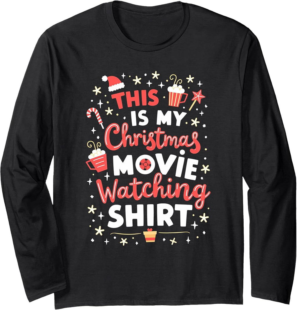 This Is My Christmas Movie Watching Long Sleeve T-Shirt