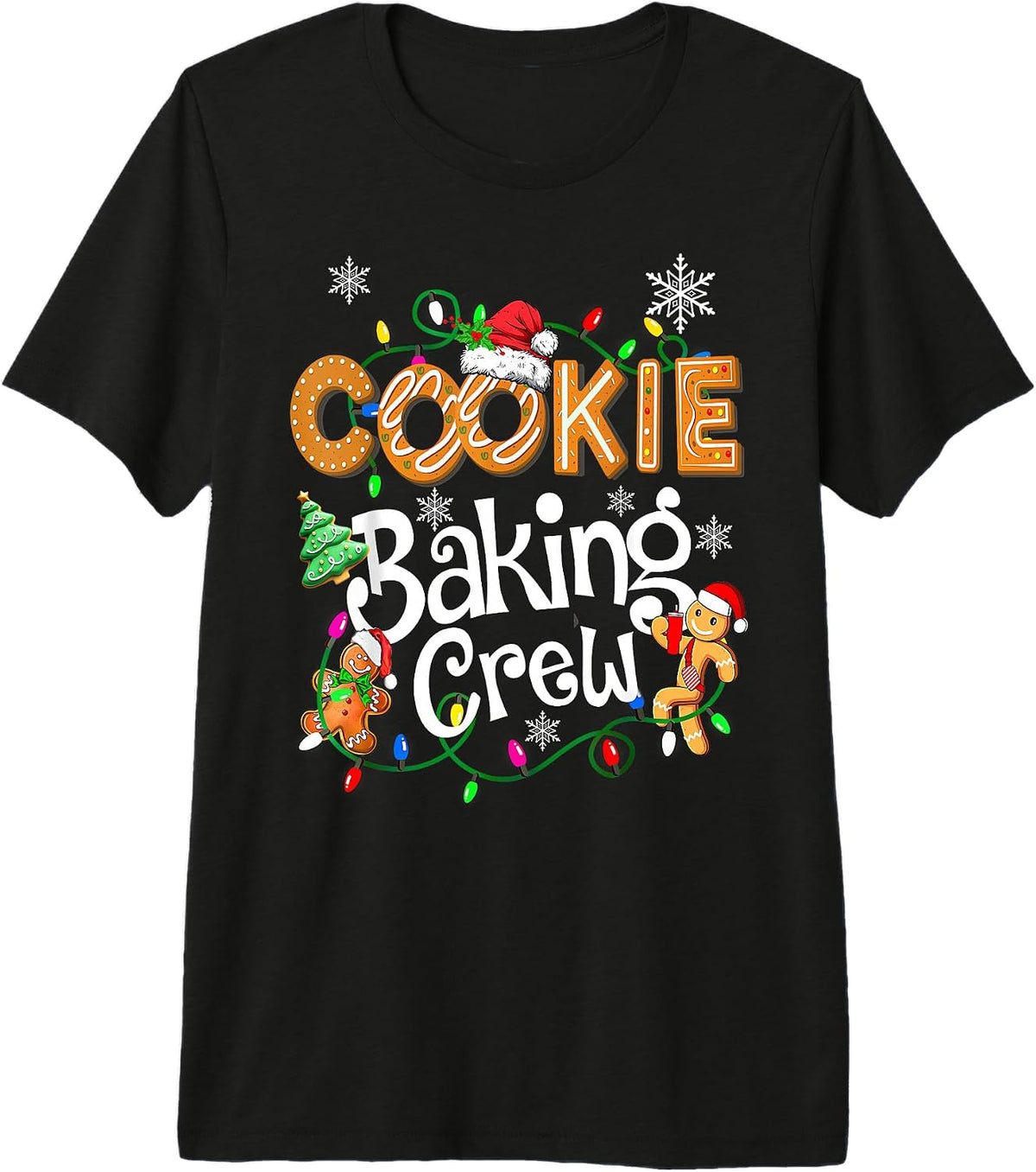 Christmas Cookie Baking Crew Family Baking Team Funny Cookie Premium Tri-blend T-Shirt