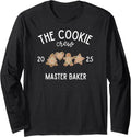 Christmas Cookie Baking Crew Christmas 2025 Master Baker Long Sleeve T-Shirt