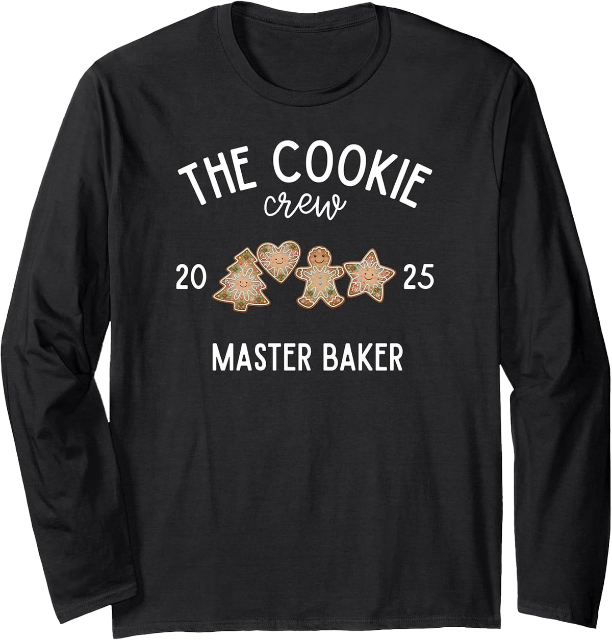 Christmas Cookie Baking Crew Christmas 2025 Master Baker Long Sleeve T-Shirt