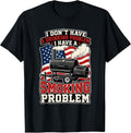 Funny BBQ Smoker I'm Just A Drinker with A Smoking Problem T-Shirt